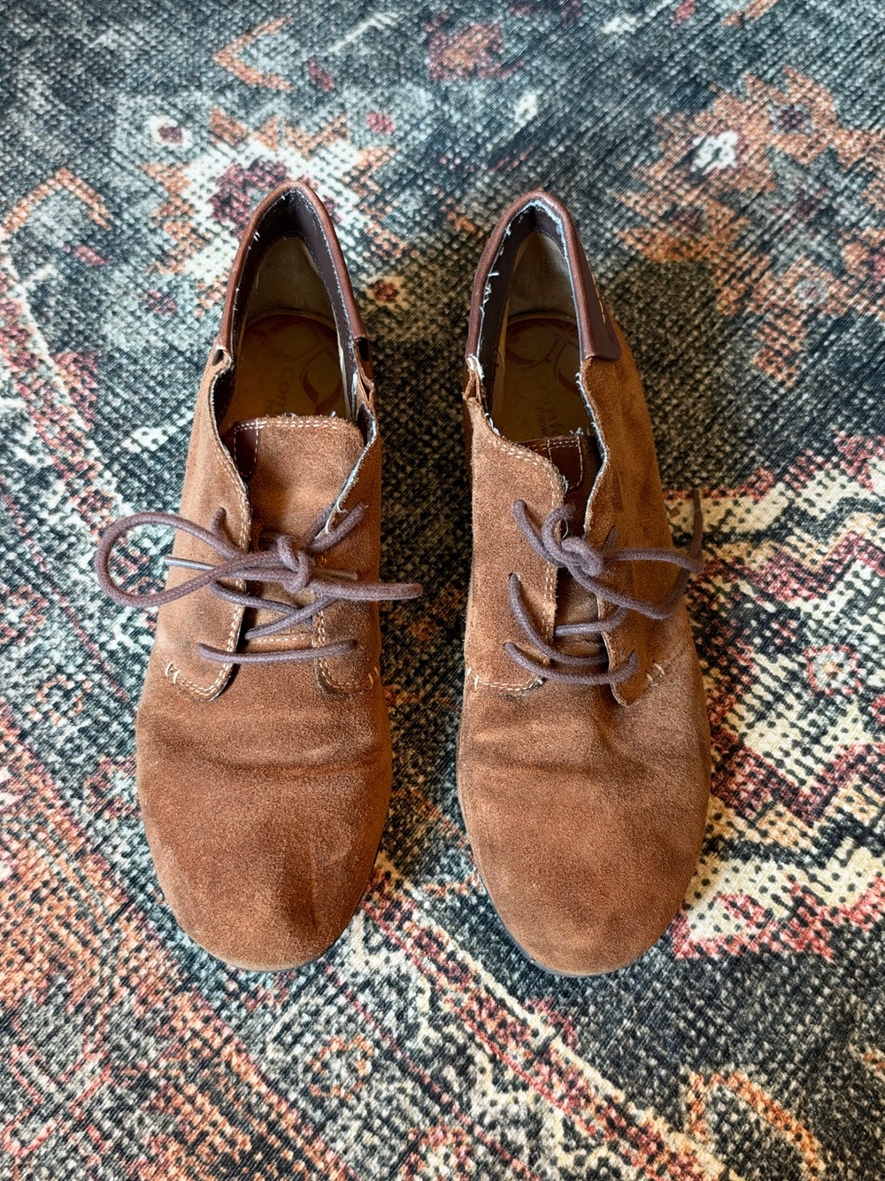 Comfortiva brown suede ankle boots
